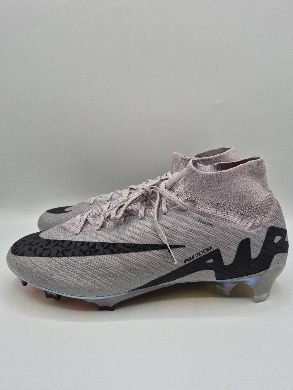 Nike Mercurial Superfly 9 Elite FG Soccer Cleats Grey Mens Size 10 HF4382-001